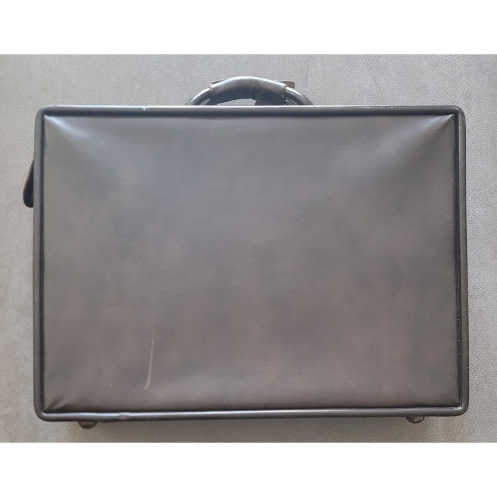 Vintage Hartmann Escort Vinyl‎ Attache Case Brown Briefcase 18 Inch